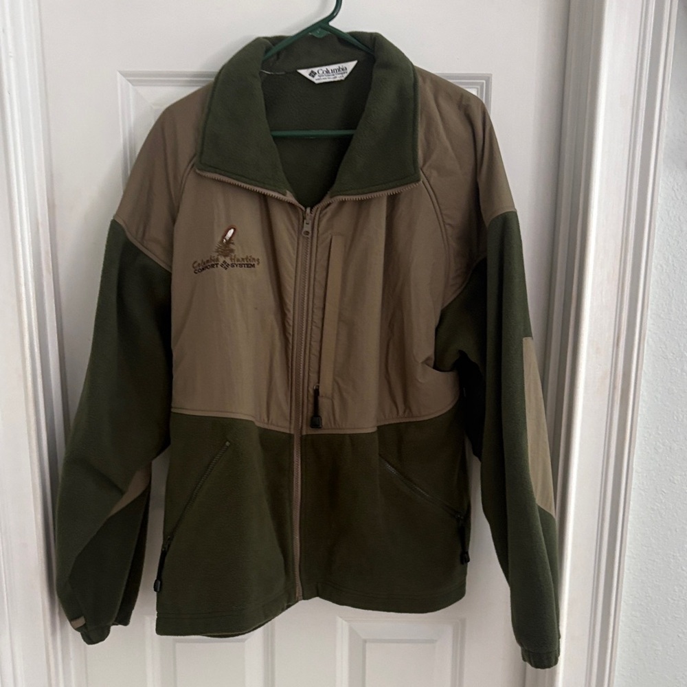 Columbia Men's Olive Green & Tan Performance Fleece Jacket
